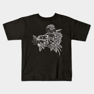 Floral Skull Kids T-Shirt